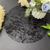 Amazon Transfronterizo Mantel Individual Desechable Dorado Malla Dorada Metálica Redonda Prensado Mantel de Mesa Mantelera Fábrica Mayorista