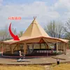 Chapéu Grande de Palha Tipi Indiano Restaurante Acampamento de Luxo Selvagem Estilo Camping Exposição Ponto Cênico Centro de Team Building ao Ar Livre Bar Guarda-Sol