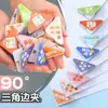 Clip Triangular Creativo Multifuncional, Clip de Esquina en Ángulo Recto, Clip para Libros, Página de Libro, Papel, Organizador de Bordes Anti-Rizado para Exámenes