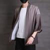Cárdigan fresco de estilo chino para hombre, ropa de protección solar con degradado, chaqueta kimono holgada japonesa, novedad de verano de 2022