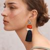 Venta al por mayor de joyería de moda europea y americana, nuevos pendientes largos con borlas geométricas, pendientes retro con personalidad de comercio exterior.