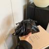 Bolsa Plissada Estilo Francês para Mulheres 2026 Nova Tendência Moda Celebridade da Internet Bolsa Bolinho Tendência Casual Elegante Bolsa de Ombro Transversal