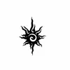 Adesivo de Tatuagem Temporária Estampa de Estrela e Lua de Suco Herbal, Semi-Permanente, À Prova d'Água, Realista, Estilo Ins para Mulheres