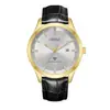 ORSGA Reloj de Moda para Hombre de Negocios Fuente de Fábrica Calendario en Vivo Luminoso Comercio Exterior Simple Cuarzo Dorado Reloj para Hombre