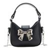 Bolso de mano infantil con lazo estilo coreano] Nuevo bolso bandolera infantil de primavera, mini bolso con cadena estilo niña