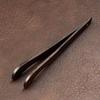 Ceremonia del Té Aguja de Té Liujunzi Pinza para Té Tenedor para Té Pluma para Levantar la Olla Cuchara para Té Juego de Cinco Piezas Herramientas para Hacer Té Madera Maciza de Ébano Estilo Zen