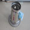Válvula de ar reguladora elétrica de aço inoxidável para tubo circular, válvula reguladora de volume de ar ajustável, válvula de ar galvanizada