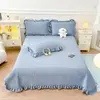 Juego de colcha de terciopelo de leche, grueso, cálido y de alto gramaje, con temática de dibujos animados (incluye una colcha individual y dos fundas de almohada), lavable y duradero, disponible para envío directo