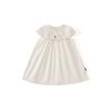 Venta de Liquidación, Sin Reposición: Vestido de Verano para Niñas con Flores Bordadas y Adorno de Encaje, Elegante Vestido de Algodón para Niñas