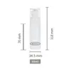 Botella Recargable Portátil con Spray Continuo 100ml Blanca PET Botella Pequeña con Spray Hidratación Facial Botella con Spray Nano Ultra Fino
