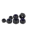 Tuerca de seguridad de acero inoxidable 304 negro Tuerca antiaflojamiento Tuerca hexagonal de nailon Tapa de tornillo antideslizante M3M4M5M6M8M10