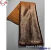 Bordado com fio de ouro e prata Tecido jacquard de brocado antigo Tecido de Renda de Brocado Africano