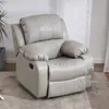 Cabina de Sofá Espacial de Primera Clase, Silla Reclinable Eléctrica Multifuncional de Cuero Transpirable para Computadora, Sofá para Belleza, Manicure, Pestañas