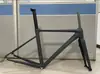 Bicicleta de estrada 700C liga de alumínio quadro aerodinâmico freio a disco flat mount câmbio dianteiro direct mount passagem interna de cabos processo de pintura de retoque