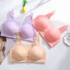 Ropa interior de lactancia directa de fábrica sujetador para mujeres embarazadas anti-caída posparto sin aro de acero recogido con copa con apertura frontal anti-caída