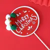 Decoração de Bolo de Assar Plug-in Série de Natal Bola de Pelo Árvore Rena Árvore de Natal Cartão Decoração de Festa