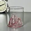 Copo de Vidro Colorido com Vista para Montanha, Copo de Água Estilo Japonês Retrô, Xícara de Chá, Copo de Whisky, Doméstico Resistente ao Calor e à Alta Temperatura, Festival Qixi