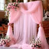 Arco de Boda Estilo Francés, Cortinas de Boda, Gasa de Malla, Decoración de Lugar de Fiesta de Boda al Aire Libre, Gasa Decorativa