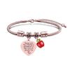 Pulsera de acero inoxidable con diseño de hueso de serpiente transfronterizo europeo y americano, regalo festivo de Apple para el Día del Maestro, pulsera de acero de titanio con letras al por mayor