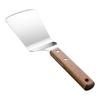Pá de aço inoxidável para cozinhar teppanyaki, pá para bife, panqueca, panqueca, pá especial, bolo de mão, pá para tiramisu, pá plana