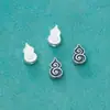 Prata Esterlina S925 Acessórios Antigos Retrô Contas Espaçadoras de Cabaça Contas Soltas Material para Miçangas Artesanais DIY Acessórios para Pulseiras