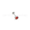 Aretes de Aleación de Titanio F136 con Circonita, Tachuelas para Cartílago, Tachuelas para Labio, Tachuelas Ciliares de Titanio G23 con Rosca Interna, Joyería para Piercings Corporales