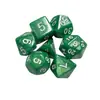 Fornecimento direto da fábrica padrão de pérola monocromática jogo de tabuleiro de 7 grãos dados acrílicos padrão pedra Dali cor de dados pérola DND