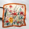 Estilo K de Lenço Quadrado Pequeno 70cm Feminino Novo Verão Versátil Lenço Presente Moda Retro Profissional Lenço Atacado Externo