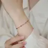 Pulseira Exquisita de Turmalina Sintética de Luxo Leve de Nicho Pulseira Feminina Presente de Aniversário para Melhor Amiga Joia de Mão da Moda Personalizada