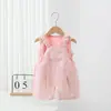 Nuevo Conjunto de Verano con Hombros Anchos para Bebés y Niños Pequeños, Conjunto Versátil Casual de Chaleco y Peto de Dos Piezas para Niños y Niñas