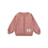 Suéter Cárdigan Wulibu Yi Personalizado con Estampado de Oso Lindo con Chaqueta Adorable de Borde Acanalado