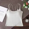 Camisola Sexy de Verano sin Espalda y Cuello en U, Cómoda y Transpirable, Copas Fijas, Color Sólido, Espalda Hermosa, Camiseta sin Mangas Ajustada para Mujer