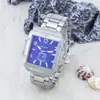 Comercio Exterior Transfronterizo Hombres Imitación Mecánico Totalmente Automático Negocios Cuadrado Multifuncional Reloj Hombres Reloj de Cuarzo Fabricante Mayorista