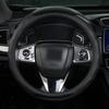 Cubierta de volante deportivo de moda de fibra de carbono esmerilada para interior de coche, venta al por mayor, elástica sin anillo interior, universal para las cuatro estaciones