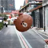 Globo de Dibujos Animados de 18 Pulgadas Cerdito Peggy Oso Marrón Connie Conejo Sally Gallina Ding Dang Gato Película de Aluminio
