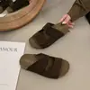 Pantuflas Estilo Birkenstock de Suela Gruesa para Mujer, Nuevas Sandalias Slip-On Antideslizantes Retro de Verano 2026 para Mujeres Embarazadas, Sandalias de Playa Versátiles