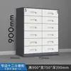 Gabinete Bajo de Oficina para Impresora, Gabinete de Archivos de Múltiples Niveles, Caja Pequeña para el Hogar con Cerradura, Gabinete de Escritorio Integrado Antirrobo