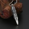 Colgante de plata de ley s925 al por mayor, joyería personalizada, de moda, de plata tailandesa, con forma de bala Panlong, colgante para hombre.