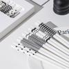 Palillos de Cerámica para Uso Doméstico, Antibacterianos, Resistentes al Moho, Antideslizantes, Uso Individual, Resistentes a Altas Temperaturas, Blancos, Creativos, Palillos Individuales para Comer, Juego de 10 Pares