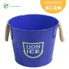 Cubo de Hielo de Metal Hogareño Pequeño Cubo de Hierro con Doble Asa Cubo para Fiesta Cerveza Bebidas Cubo de Hielo de Hierro Galvanizado