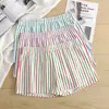 Ropa interior de hombre de alta gama, calzoncillos tipo bóxer para hombre, algodón puro, pantalones cortos holgados a rayas de talla grande, pantalones interiores para el hogar para hombres