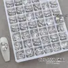 Pedras Strass Brilhantes de Zircônia K9 para Nail Art (Sem Base), Acessórios Brancos de Luxo Acabados para Unhas Ovais e Retangulares