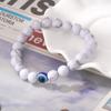 Pulseira Transfronteiriça Nova Venda Quente de Comércio Exterior Pedra Fosca Natural Contas Olho Pulseira Masculina e Feminina AliExpress para Comércio Exterior