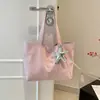 Bolsa tote de luxo com poá de grande capacidade para mulheres, nova coleção outono 2026, bolsa de ombro casual e estilosa