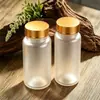 Fabricante Original Botella Esmerilada de 160 ml Color Dorado con Tapa de Rosca Botella de Plástico Grado Alimenticio Botella para Cápsulas Granuladas Suplemento de Salud