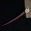 Pasador de Madera Nuevo Estilo Chino Pasador de Pelo Estilo Antiguo Pasador de Pelo para Mujer Alta Calidad Sentido de Suzuki Orquídea Estilo Nacional Combinación Falda de Cara de Caballo Pelo Pasador de Pelo