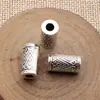 16X8.8X8.8Mm 4.8g Contas Tubulares Longas com Padrão Geométrico Multicor e Furos Grandes Acessórios DIY