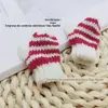 Estilo coreano DIY acessórios de roupa luvas de roupa luvas de lã decorativas pequenas acessórios para roupas infantis flores artesanais