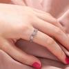 Jóias transfronteiriças europeias e americanas Bonito Oco Amor Zircon Anel Temperamento All-match Proposta Anel de Casamento Anel de Dedo para Mulheres