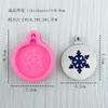 Etiqueta de árvore de Natal folha de tartaruga molde de silicone floco de neve cabeça de veado com furos molde de gesso aromaterapia molde de decoração de bolo